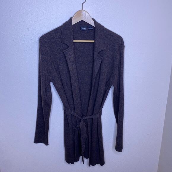 Mossimo Wool Blend Long Brown Open Cardigan XL - Picture 1 of 10